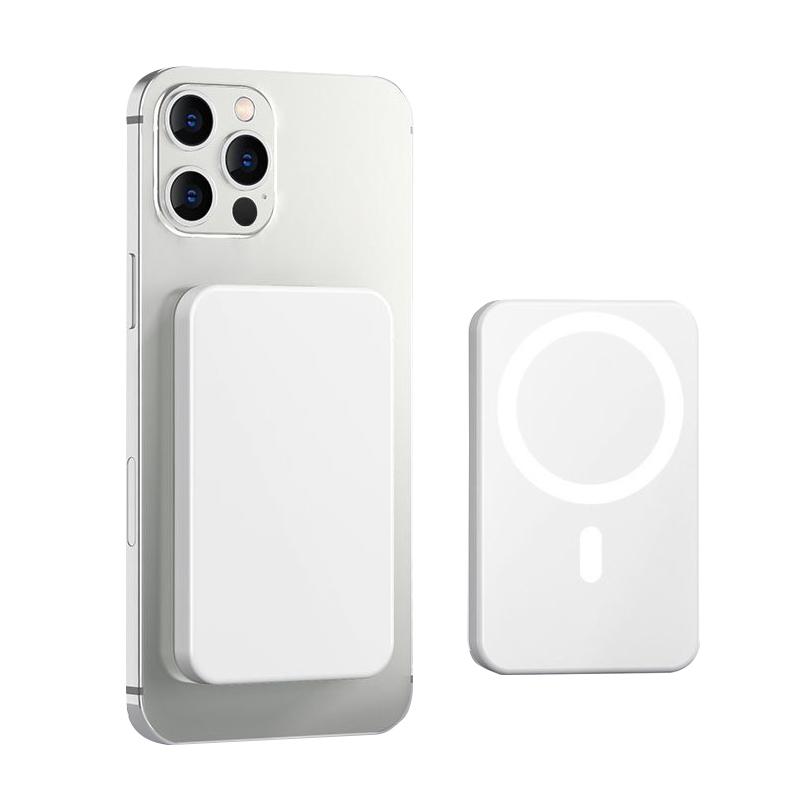 [Weekly Deals] 5000mAh Magnetic Power Bank, MagSafe-Compatible Wireless Portable Charger, Compact Battery Pack for iPhone 12–17 Series, Works Best with Magnetic Cases