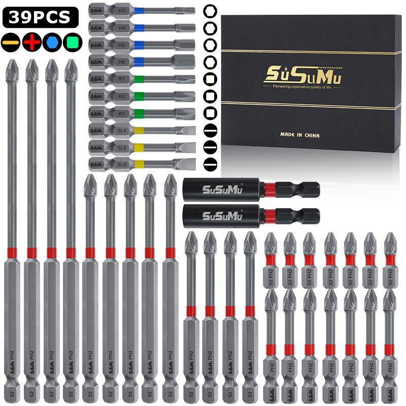 Magnetic Impact Phillips Drill Bit Set, 1/4 Inch Hex Shank Drill Bit Set, Insert Drill Bit Set, Power Tool Accessories, Halloween Gifts, Heavy Duty