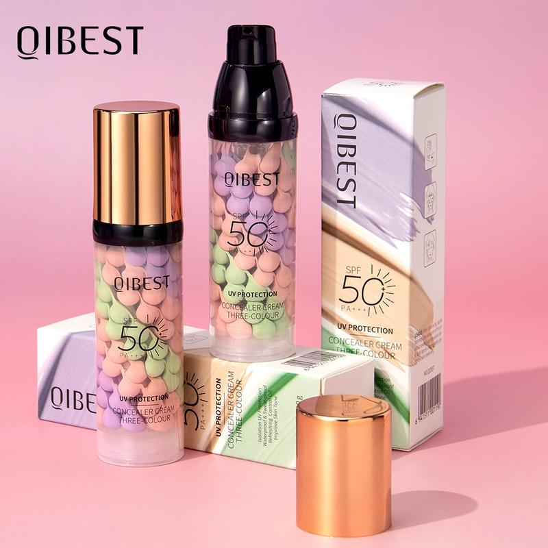 3-In-1 Color Correcting Primer SPF 50 UV, Brightening Oil Control Moisturizer Cream, Long-Lasting Makeup Base for Flawless Skin Tone #GLOBAL PICKS