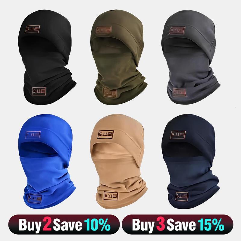 Yeomoo Windproof Beanie with Scarf Two Pieces Polar Fleece Balaclava Hood Face Mask Ski Mask For Cycling Skiing Fishing Outdoor Activity Construction Sites Farms And Training Fashion Shiesty Mask