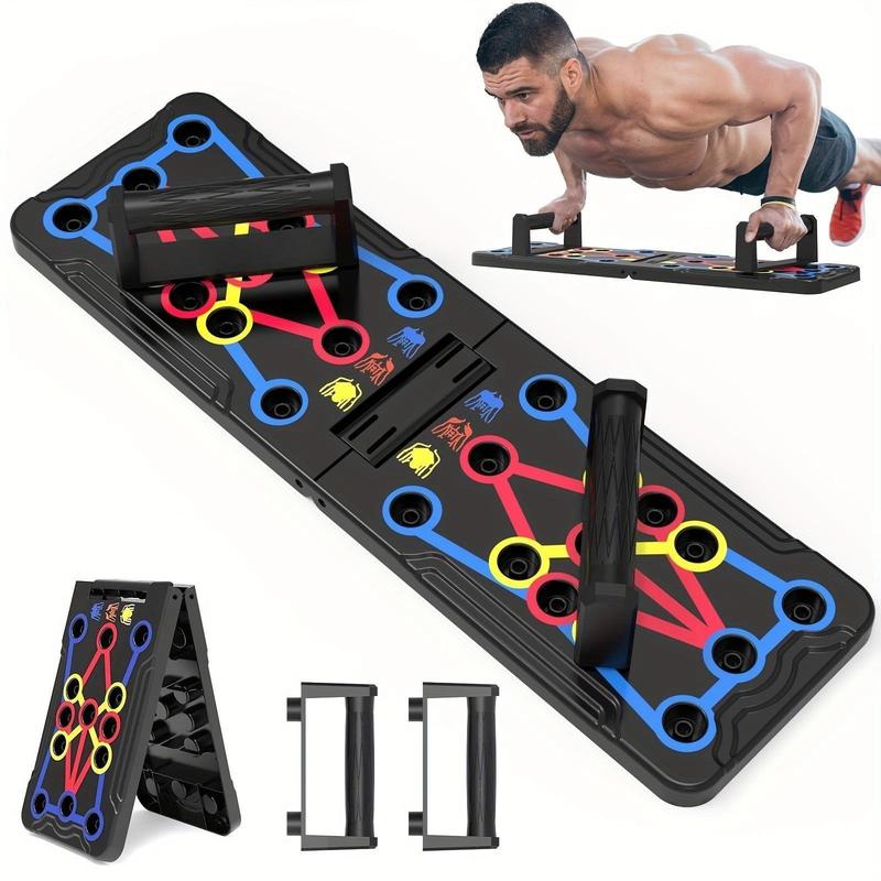 Muscle Exercise Push-up Board, Portable Foldable Push-up Bar, Push Up Bars, Household Exercise Tool, Push-up Training Stand for Home, Gym, Workout, At Home Gym Equipment, Strength Training Equipment