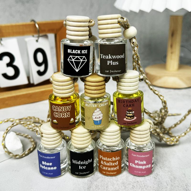 Car Air Fresheners Hanging Scent Oil Diffuser,8ML Nature Frangrance Friut Juciy Perfume Last Long Time With Three Scents For Car & Live Gifts Springtok