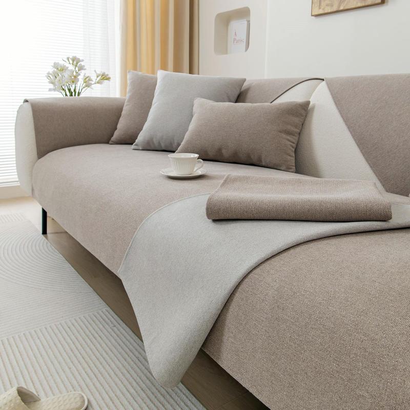 Solid Color Sofa Cover, Washable Sofa Slipcover, Sofa Couch Covers, 1-Count Non-Slip Anti-Scratch Pet-Friendly Sofa Protector, Sofa Cover for Home Living Room, Bedroom, Office, Dormitory, Hotel and Salon, Valentine's Day Gift