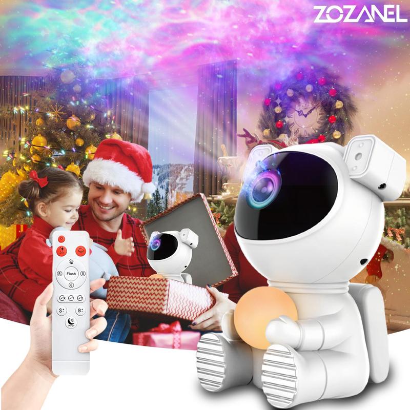 Fall Astronaut Galaxy Projector Night Light, Room Lights with Remote Control, Portable Star Projector Night Lamp, Ambient LED Lights for Bedroom Living Room Home Decor, House Accessories Furniture for Barracks Room Transformation