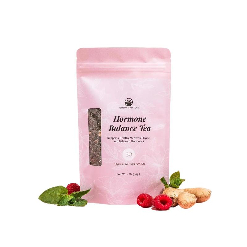 Hormone Balance Tea â Natural Herbal Support for Hormonal Imbalance, Menstrual Health & PCOS Relief by Remedy & Restore Beverage