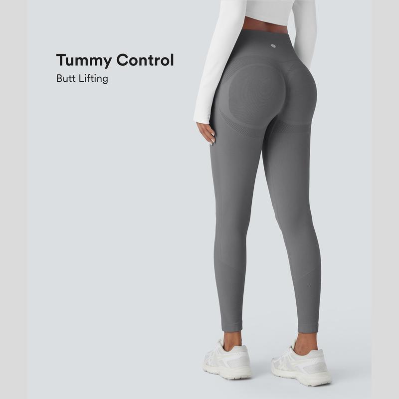 Halara Seamless Flow High Waisted Tummy Control Butt Lifting 7/8 Yoga Leggings