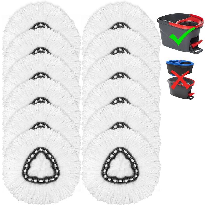 For O-Cedar EasyWring 1 Tank System Microfiber Spin Mop Heads Refills for Smooth Surface Floors Durable Machine Washable for O cedar Replacements