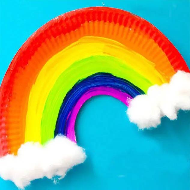 Rainbow handmade art