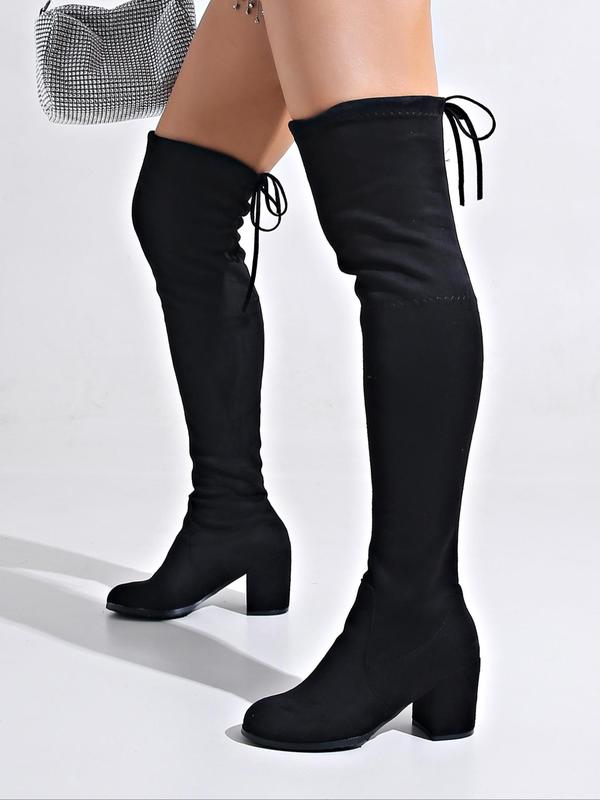 Women's Fashion Lace Up Over The Knee Boots for Summer 2025, Mother's Day Gift, Elegant Boots