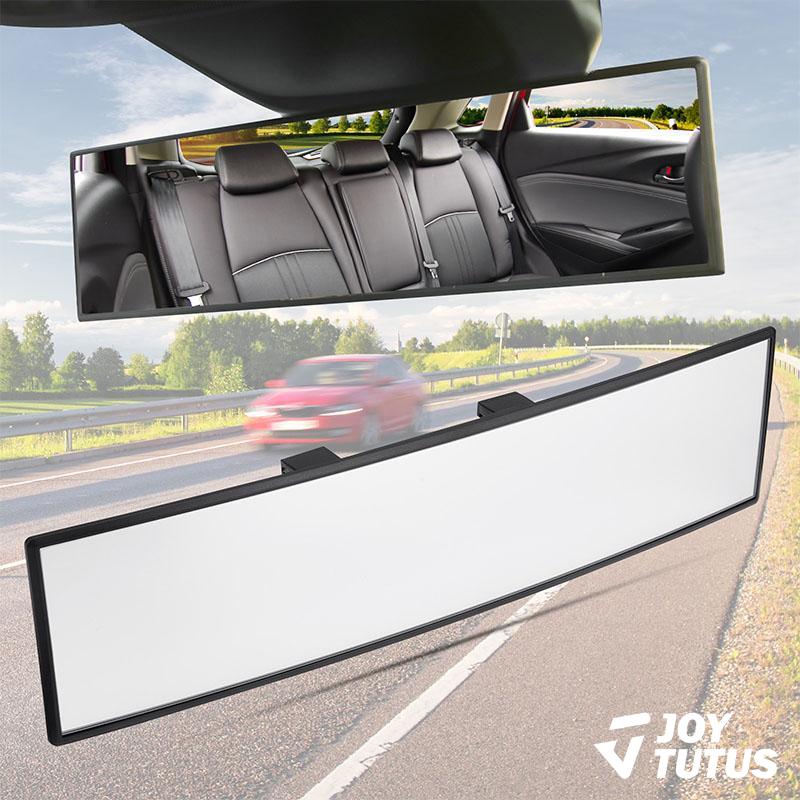 Joytutus 11.81 in Universal Panoramic Convex Rearview Mirror, High-Quality Glass Vehicle Accessory, Anti-Fall Design, Reversible for Passengers, Easy Installation, Wider Safer View, Fit for Cars, Trucks, Vehicle Accessories, Cars Accessories