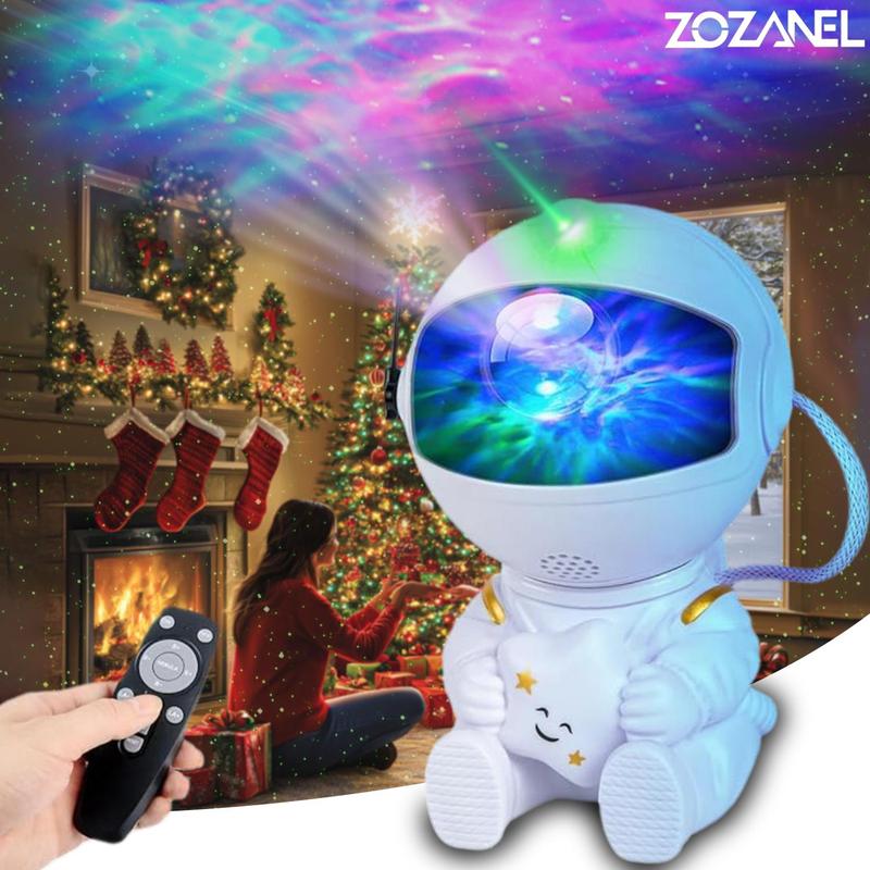 Projector Night Light, Astronaut Shape Ceiling LED Light Projector with Variable Nebula Effect & All-round Rotation, Starry Lamp Projector Ambient Light, Gift