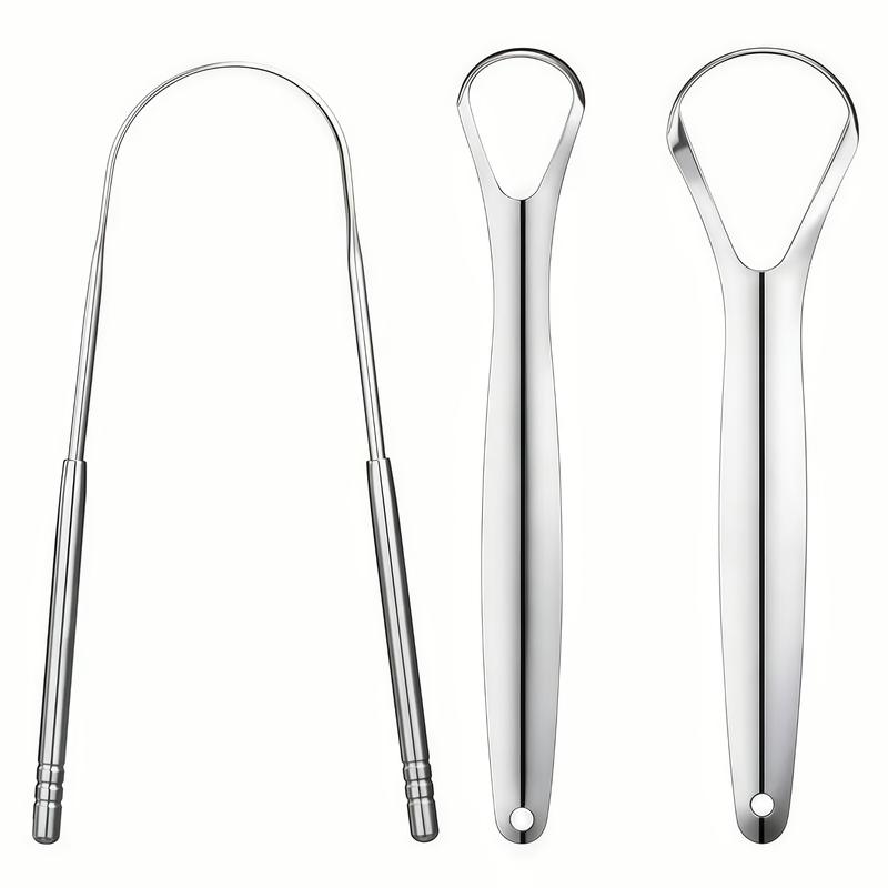 Stainless Steel Tongue Scraper Cleaner Set, 1-4 Packs, U-Shaped Tongue Cleaner for Fresh Breath, Oral Hygiene Tool for Adults