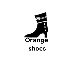 Orange shoes
