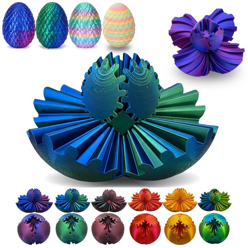 3D Gear Rotating Ball, 1 Set Creative Colorful Gradient Gear Desktop Statue, Office Model, Decor Figurine, Decoration Items, Design