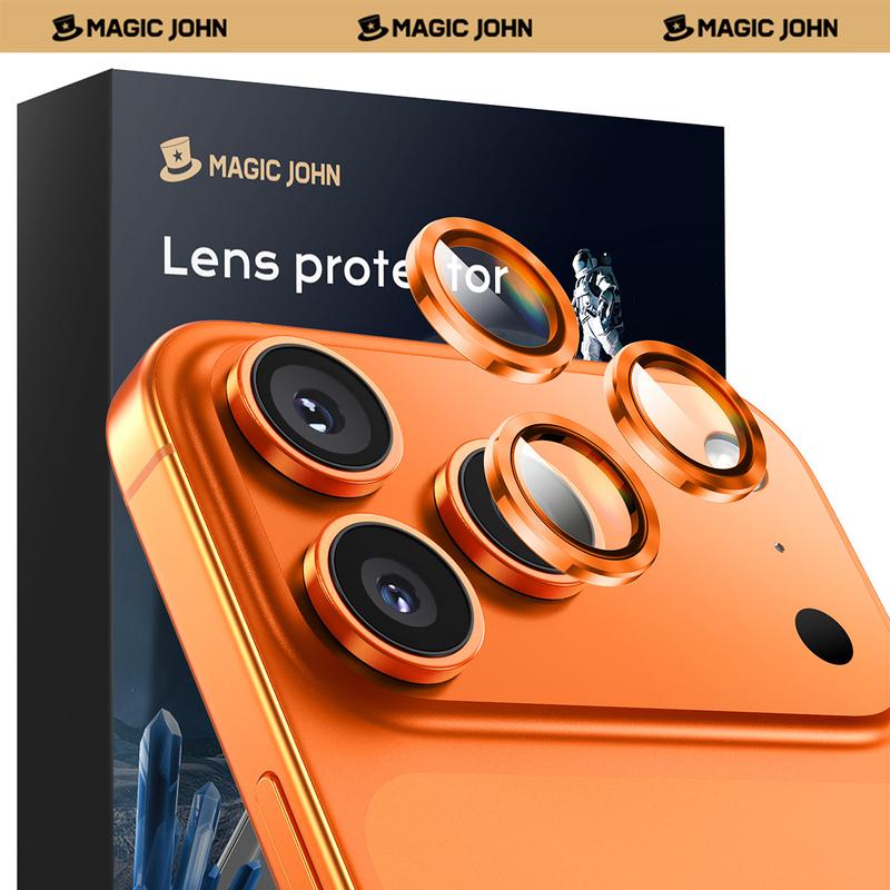 MAGIC JOHN iPhone Ultra Camera Lens Protector 99 Percent Transmittance Original Photo Quality Easy Installation Scratch Resistant