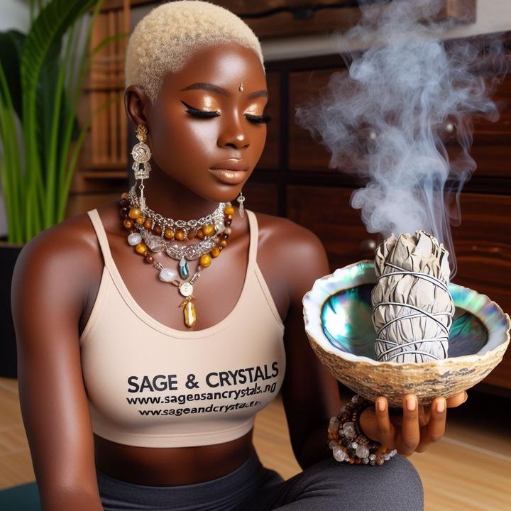 WHITE |BLUE SAGE & CRYSTALS 🧿