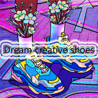 Trendy sports shoes