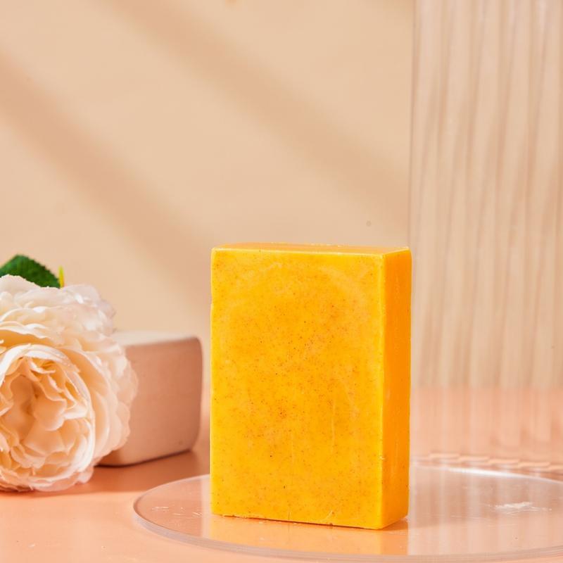 AGICEA Turmeric & Kojic Acid Brightening Soap, Soap Body Care Body Wash Lemon Flawless Organic Gentle turmeric kojic acid soap