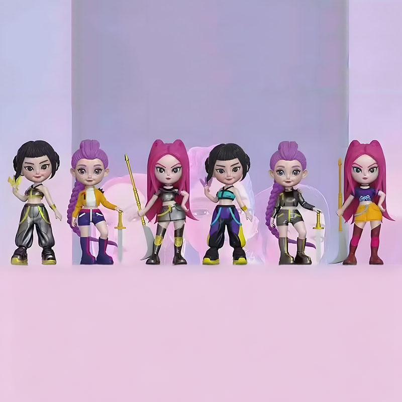6-Piece Demon Slayer Figure Set, Game Character Model Statue, PVC Action Figures, Desktop Decoration, Perfect for Home Collection & Office Decor, Holiday Gift