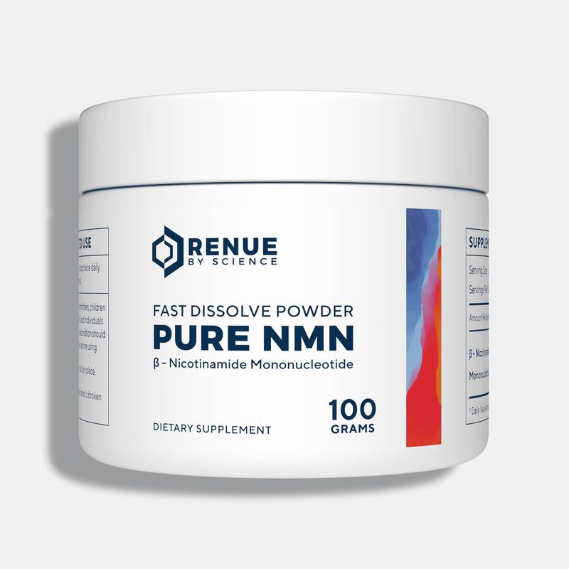 Pure NMN Powder (Nicotinamide Mononucleotide) NAD+ 6 Month Jar Supplement for Energy, Focus, Mitochondrial Health Brain Booster Fitness