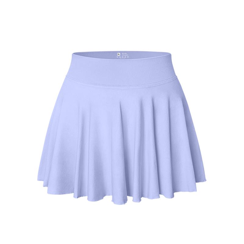 OYV Women 1 Piece Skirt 1 In 1 Flowy Basic Versatile Stretchy Flared Casual Mini Skirt Bottom