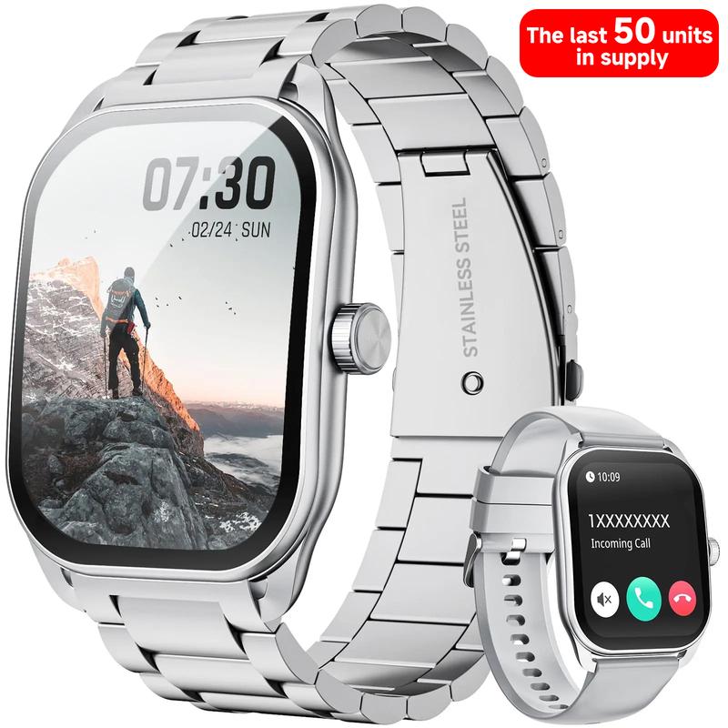Smart Watch, 2.01 " Smartwatches for Men (Answer/Make Calls), Sports Modes with Fitness Tracker Watch, Life Waterproof Activity Tracker, Smartwatch for Android iOS