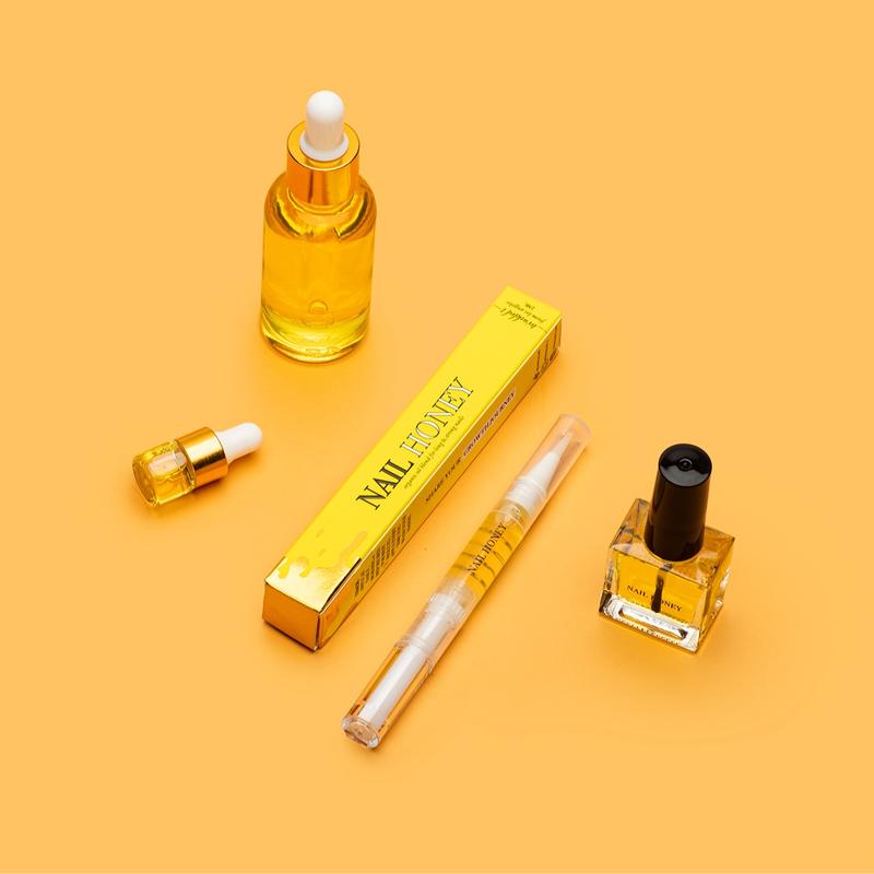 Twinkled T Nail Honey Organic Growth Oil - Nail Serum, Daily Beauty Product for Strength & Moisture, Blended with Golden Jojoba, Argan & Coconut Nourishing Oils
