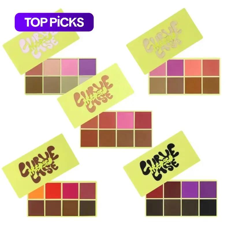 Curve Case Pressed Powder & Brush Makeup Palette Set - Made By Mitchell #GLOBAL PICKS