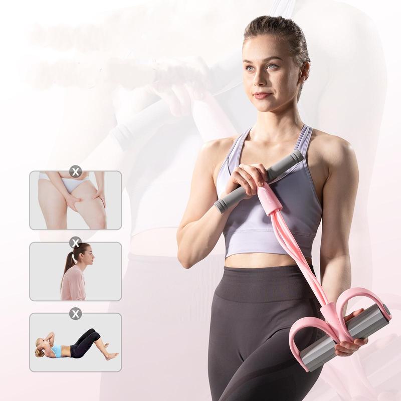 Merach Multifunction Pedal Resistance Band, Elastic Pull Rope Fitness, Full-Body Workout at Home Gym, Exercise Sit-up, Yoga, Abdominal Training Summervibes