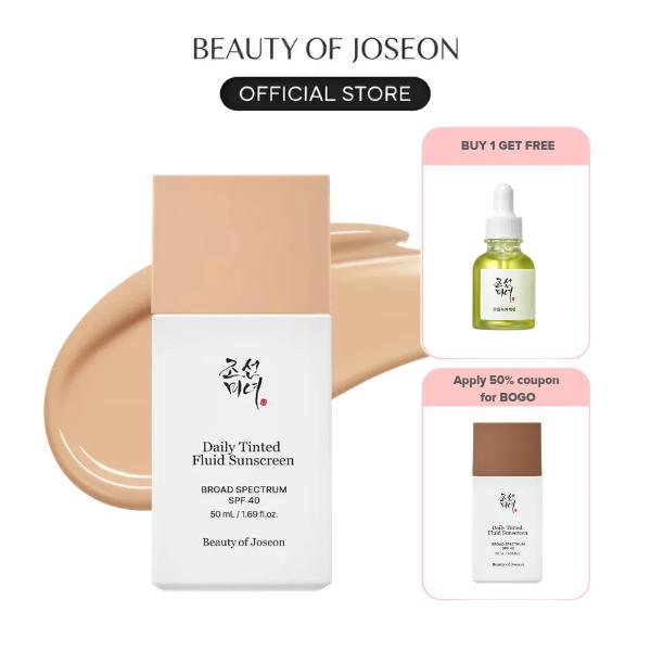 [Beauty of Joseon Official] Daily Tinted Fluid Sunscreen 50ml Spf Facial