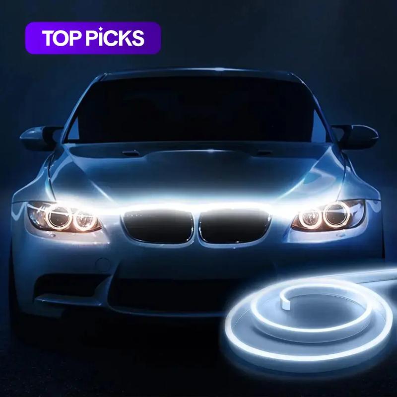 Dynamic Scan Start-Up LED Car Hood Light Strip, Waterproof Flexible LED Car Light Strip, Universal Car Accessory, Car Decorative Light