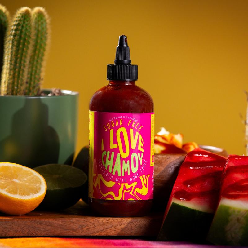 Sugar Free Chamoy Beverage Flavor Sauce – Carb Free, Vegan & Gluten Free, No Artificial Dyes, Sweet-Spicy Drizzle for Drinks, Fruit & Everyday Snacks