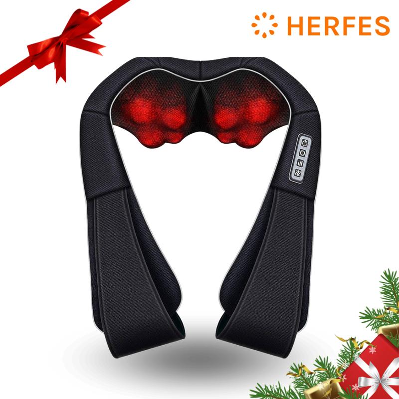 [Limited Release!] Neck Shoulder Back Massager with Heat - Shiatsu Massager Adjustable Relaxing Gift, 8 Kneading Nodes, 3 Speeds, 15-Minute Auto-Shutoff, Corded Electric TikTokShopSpringGlowUp