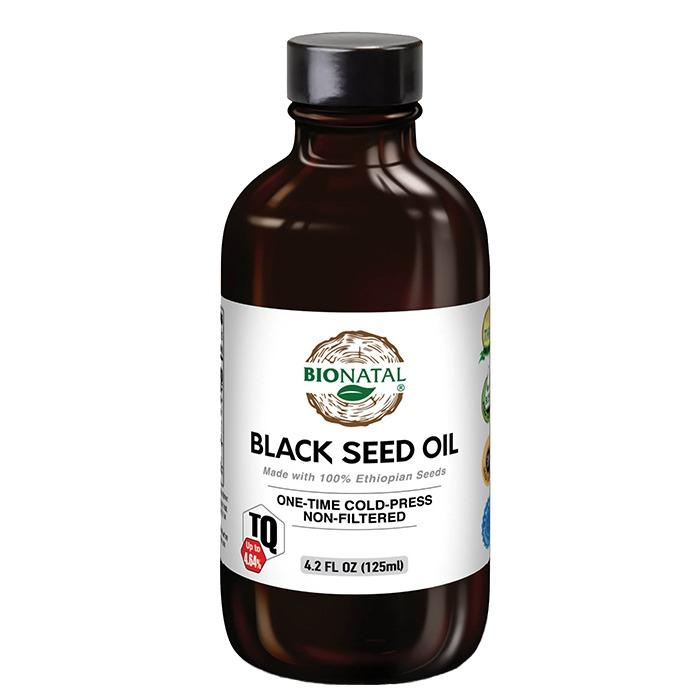 BioNatal Ethiopian Black Seed Oil 4.2 oz (GLASS) | 100% Pure Nigella Sativa (Black Cumin) Oil, Cold-Pressed 77–98°F, Unrefined & Unfiltered with Natural Sediment | Fresh Crop (≤12 Months), Non-GMO, Small Batch | High Thymoquinone (TQ) Tested up to 4.64%