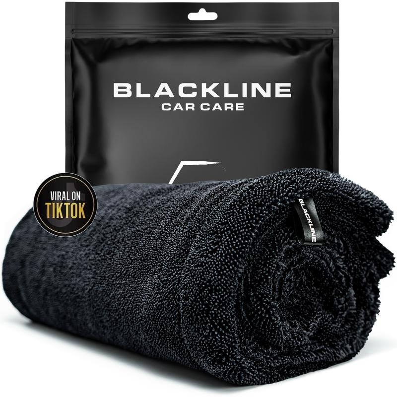 BLACKLINEÂ® TWISTED-LOOP DRYING TOWEL - Ultra-Absorbent Car Drying Towel Made With A Twisted-Loop Microfiber Weave, 1300 GSM Premium Microfiber