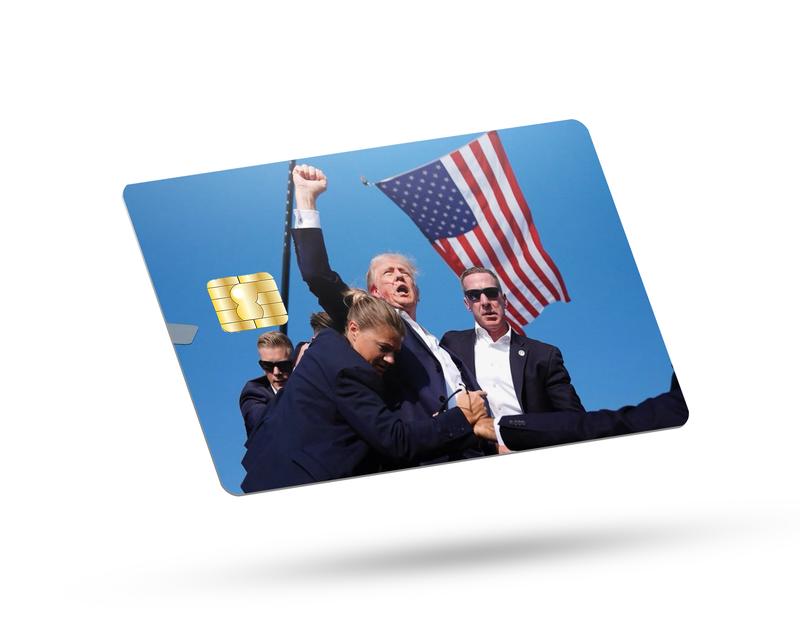 Trump Rally Attack rectangular vinyl sticker