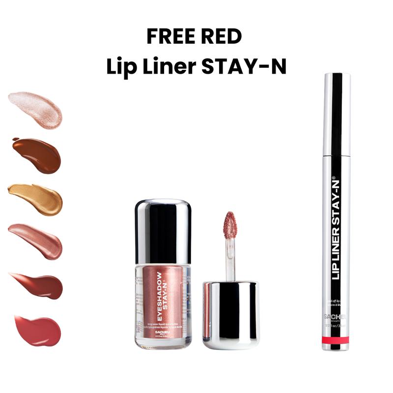 Eyeshadow STAY-N, a buildable, long-lasting, crease-proof liquid eyeshadow