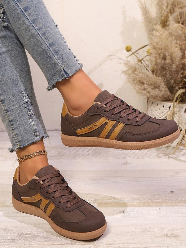 Women's Low Top Lace Up Training Shoes, Casual Comfortable Breathable Lightweight Wear-Resistant Sports Shoes, Non-Slip Sneakers for Gym Workout Running, Casual Sporty Sneakers