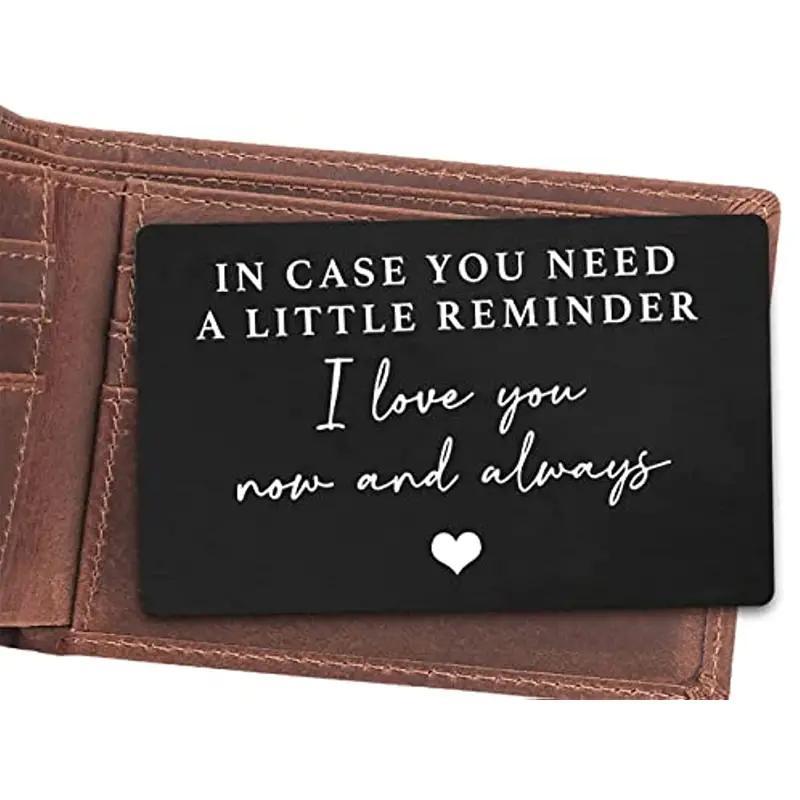 Letter Print Card, 1/2 Counts Romantic Gift Card, Gift Card for Boyfriend, Girlfriend, Party Favors, Birthday Gifts
