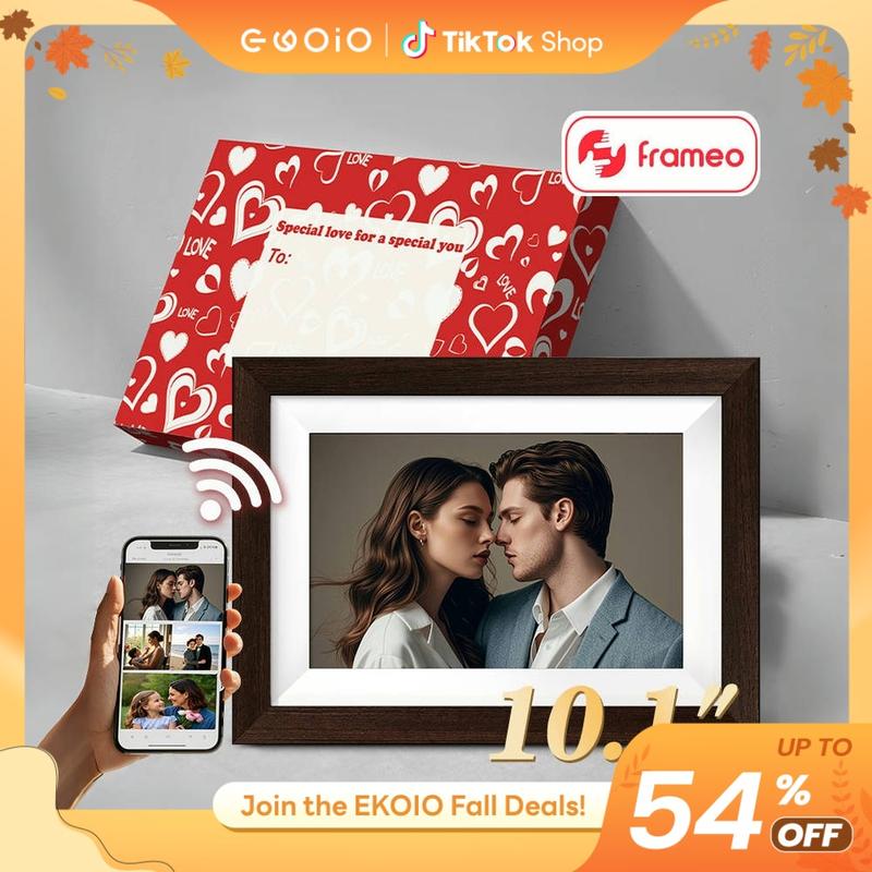 Springtok Frameo EKoio Gift box,Gift ideas,10.1 Inch WiFi Digital Picture Frame,1280 * 800IPS HD,32GB Storage,Wall Mountable,Auto-Rotate,Easy to Share Photos or Videos,Digital Photo Frame,Gift for mom,Mother's Day gift,Valentine's Day gift,Birthday gift