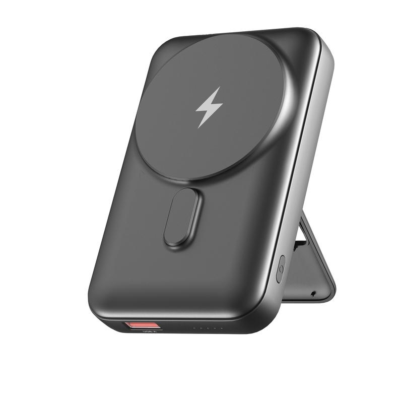 10000mAh Wall-Plug Power Bank with Built-In Cables – Portable Charger Features PD 22.5W Fast Charging, LED Display Screen, and Foldable AC Wall Plug for Travel