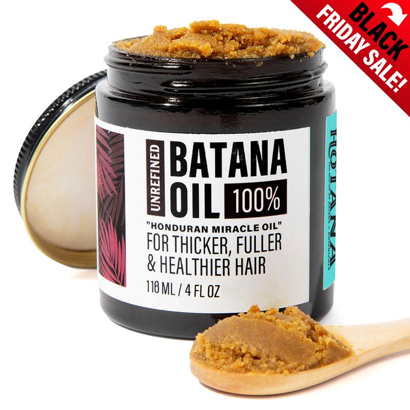 Hotana 100% Unrefined Batana Oil from Honduras – Fuller, Thicker Hair for Women & Men, Silky Conditioning, Frizz Control & Color Care Damaged Healthier Scent Coffee