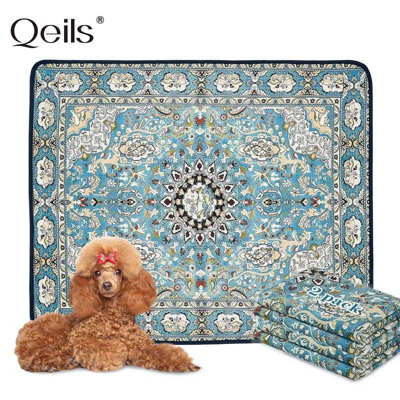 Qeils 36"x41" Washable Puppy Pee Pads | Super Absorbent, Waterproof & Reusable Non-Slip Training Mat for Floor/Crate Pet Supplies Poodle Dogs#SummerVibes #petlovers