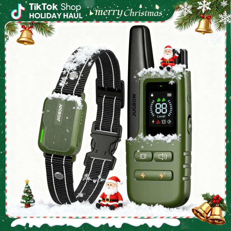 JUGBOW Dog Training Collar 4500FT Dog Training Behavior Aid, Remote IPX8 Waterproof with 4 Training Modes, Outdoor Rechargeable E-Collar DT61