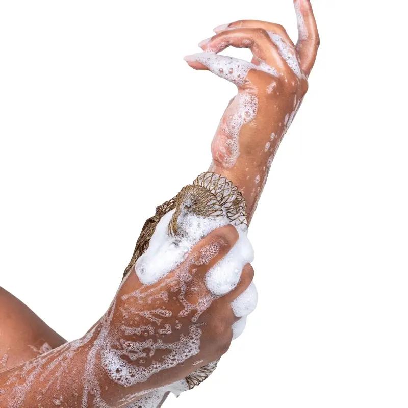 African Exfoliating Net Sponge, Ethically sourced from Nigeria, real authentic net sponge,Exfoliate Porous Hygiene Dries Quickly Skin Exfoliation Nature