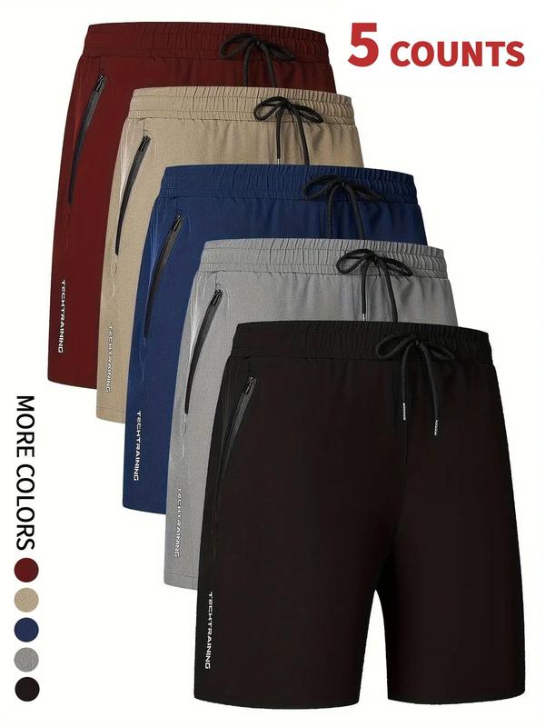 Men's Letter Print Drawstring Waist Shorts, Casual Comfy Breathable Pocket Shorts, Shorts for Men, Men's Bottoms for Daily Outdoor Wear, Mens Shorts, Gymclothes, Athletic Shorts for Men, Athleisure, Drawstring Shorts Set, Drawstring Basketball Shorts