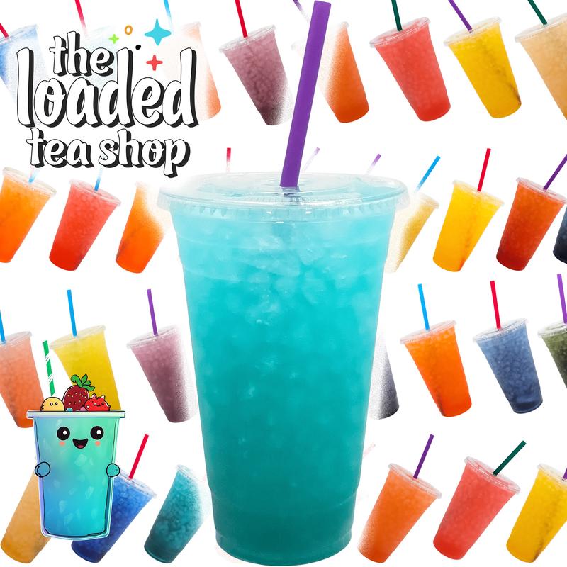The Loaded Tea Shop - 40 Flavors, 1 Packet Makes 32 oz, Zero Sugar, Zero Carbs, Zero Calories, Zero Artificial Colors & Flavors, B-Complex, Vitamins D3 & K2, Aloe, 200mg Natural Caffeine, Build Your Own Bundle, Functional Energy Tea Packs