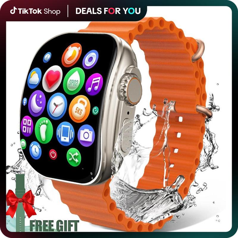 [US warehouse] New Smart Watch, Wireless Calling/Dial, Multiple Sport Mode, Calling Reminder and Rejection, SMS Reminder, IP67 Waterproof Smart Watch for Android iPhone Devices, Touch Screen Watch, Wearable Devices, Fall Gift