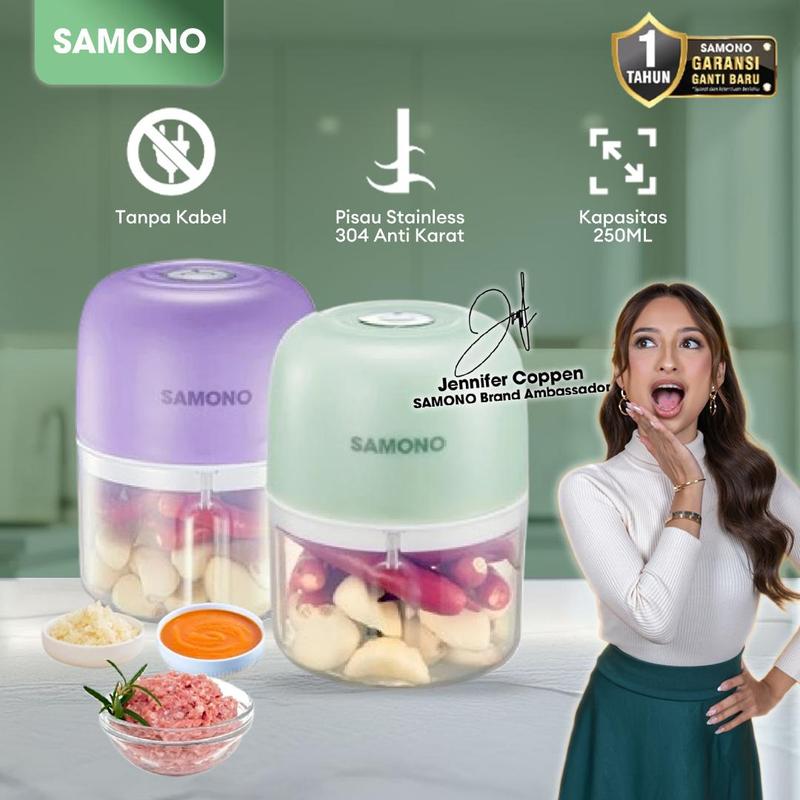 (MAY SALE 5.5) Samono 250 ml Chopper Portable Mini Food Processor [SW-L4]