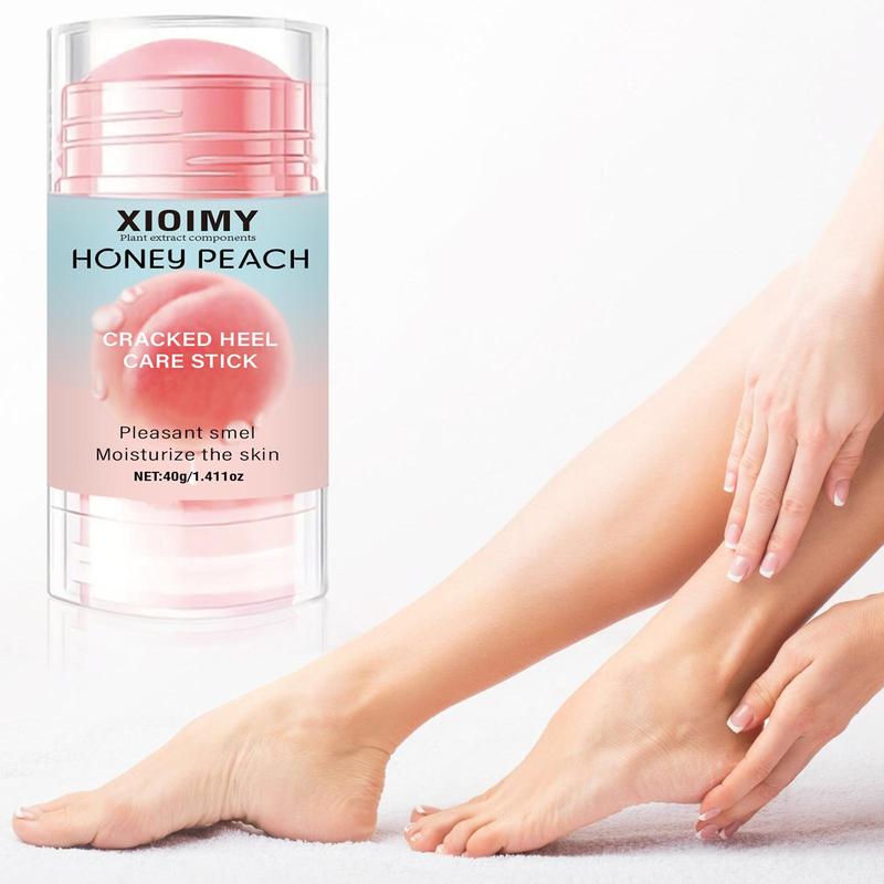 40 g Peach Extract Foot Care Stick, Honey Peach Dead Skin Remover for Feet, Deep Moisturizing Foot Balm, Exfoliating and Hydrating Foot and Leg Cream for Intensive Foot Care